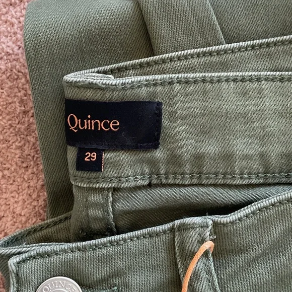 Quince loden Green Bella Straight-Leg Jeans - Picture 5 of 6